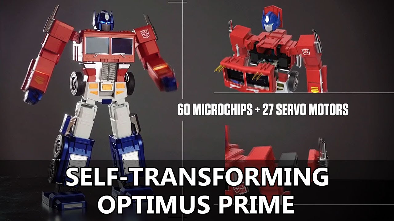 self transforming optimus prime youtube)