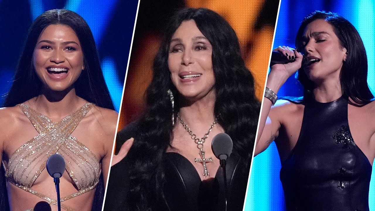 Zendaya & Dua Lipa Help Cher Celebrate Rock & Roll Hall Of Fame Induction