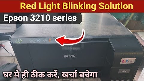 Epson L3210 Red Light Blinking Solution || Epson 3210, 3250, 3110
