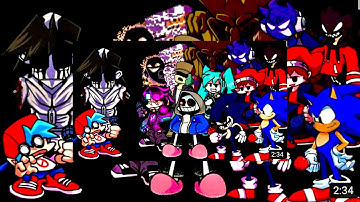 “Wocky” but Everyone Turn Another Character Sings It - Friday Night Funkin Creepypasta #creepypasta