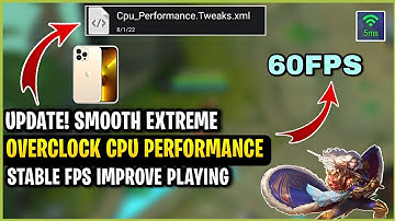 Update! OverClock Cpu Performance + Stable FPS | Fix Lag & Fps Drops Improve Gaming Smoothly - MLBB