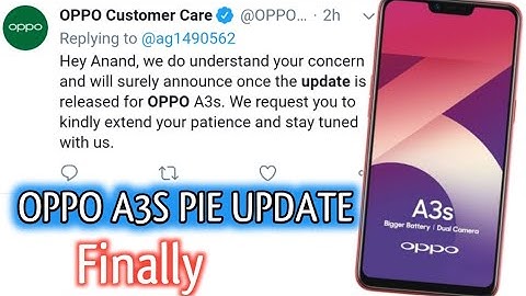 Colour os 6 update for oppo a3s | oppo a3s pie update
