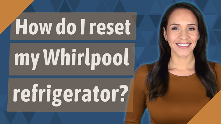 How do you reset the ice maker on a whirlpool french door refrigerator