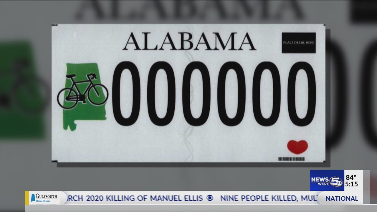 Alabama Department of Revenue to debut 4 new vehicle tag styles in June