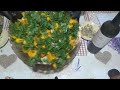 Теплый салат с тыквы и куриного филе с заливкой абгора. #вкусныйсалатизтыквы#abqora#салатскурицей