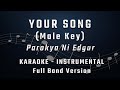 Your song  male key  full band karaoke  instrumental  parokya ni edgar