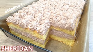 Obłędnie pyszne ciasto tortowe SHERIDAN z wyśmienitym kremem 👌 goście będą zachwyceni 😋 delicja 👍