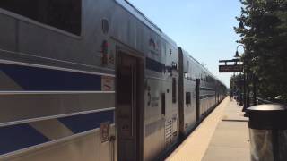 LIRR Summer Sunday Montauk train #8707 at Hampton Bays - 8/16/15