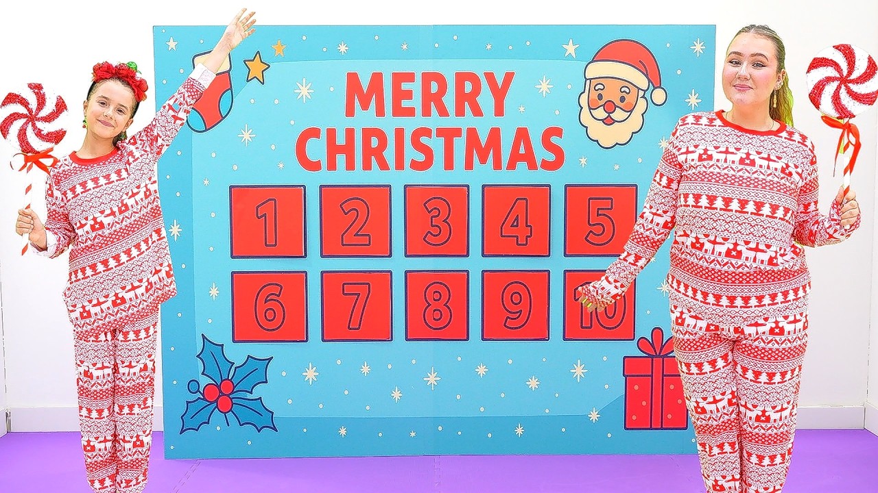Ruby and Bonnie Follow a Giant Christmas Advent Calendar - YouTube
