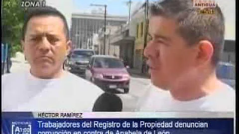 Trabajadores denuncian anomalias de Anabela de Len...