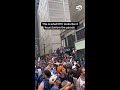 2 hours before the Knicks parade #knicks