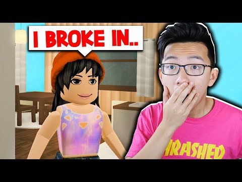 She Broke Into My House Roblox Bloxburg Roleplay Youtube - guy trapped in broken house roblox