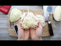 How to shred cabbage