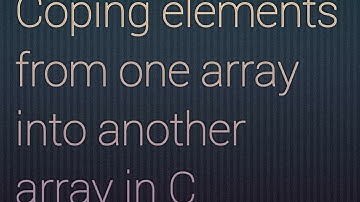 C program to copy the elements of one array into another array in tamil |Array