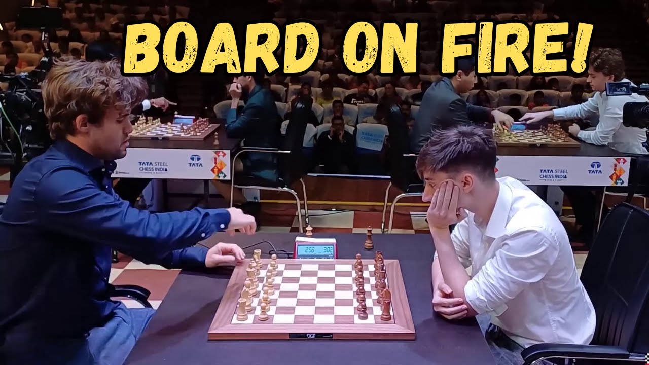 Board on Fire! Magnus Carlsen vs Daniil Dubov