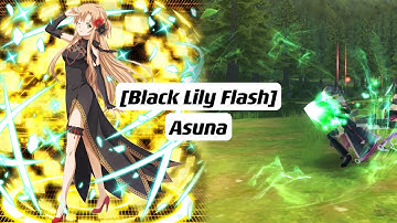 【SAOIF】[Black Lily Flash] Asuna (Wind | Thrust | Single Foe) Skill Animation