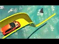 !GTA 5 🐸 Car Jump Challenge - The Loser Eaten By Shark