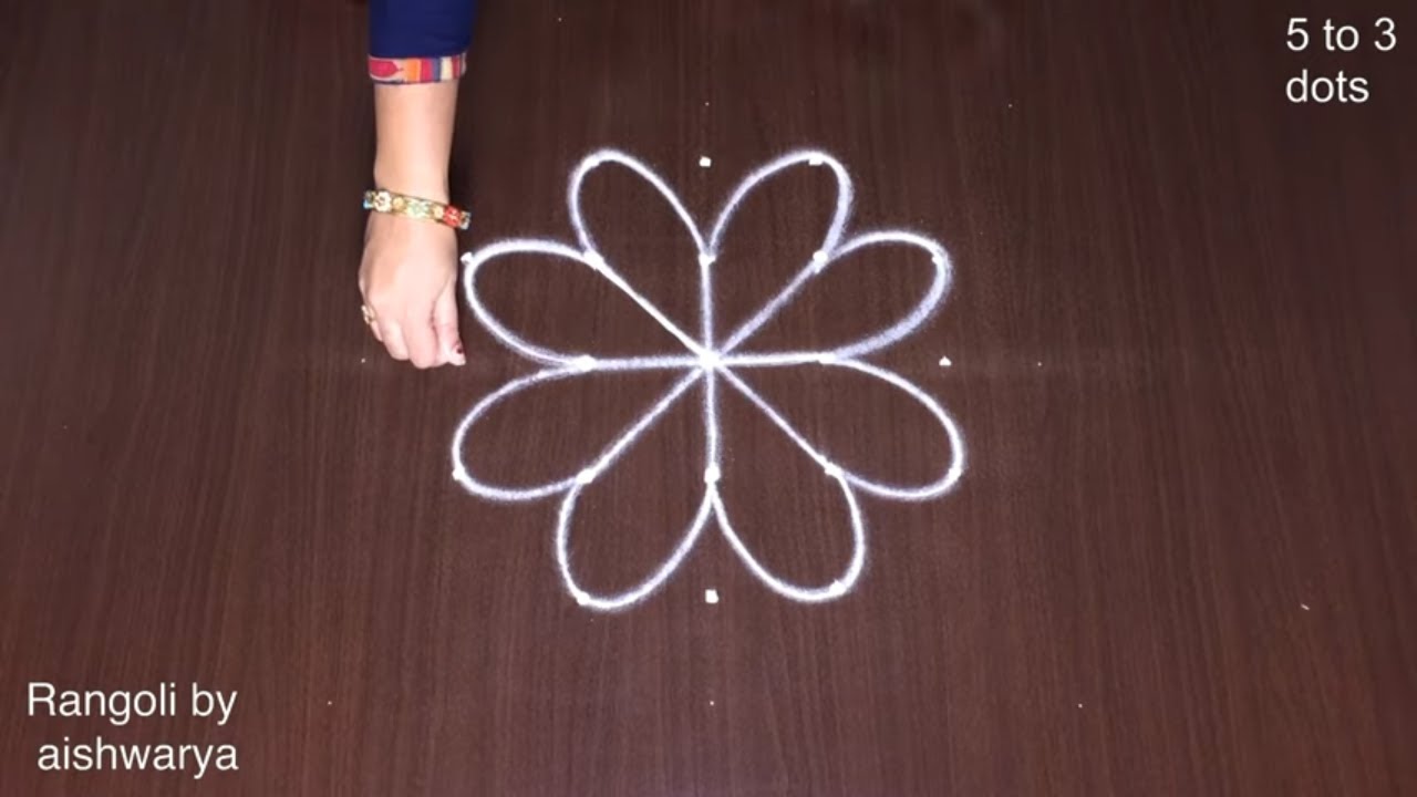 Kartika Pournami Easy Rangoli