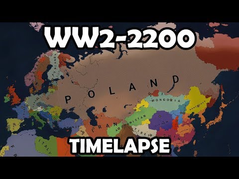 AOC2: WORLD WAR 2 To 2200 Year Timelapse AI Only