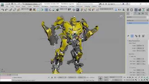 Download Transformers Bumblebee 3D model for posing