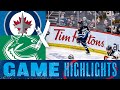 Winnipeg jets vs vancouver canucks  game highlights