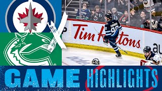 Winnipeg Jets vs. Vancouver Canucks - Game Highlights