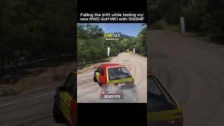 Drift fail on a 1000hp RWD Golf MK1  #forzahorizon6 #fh6 #vwgolf