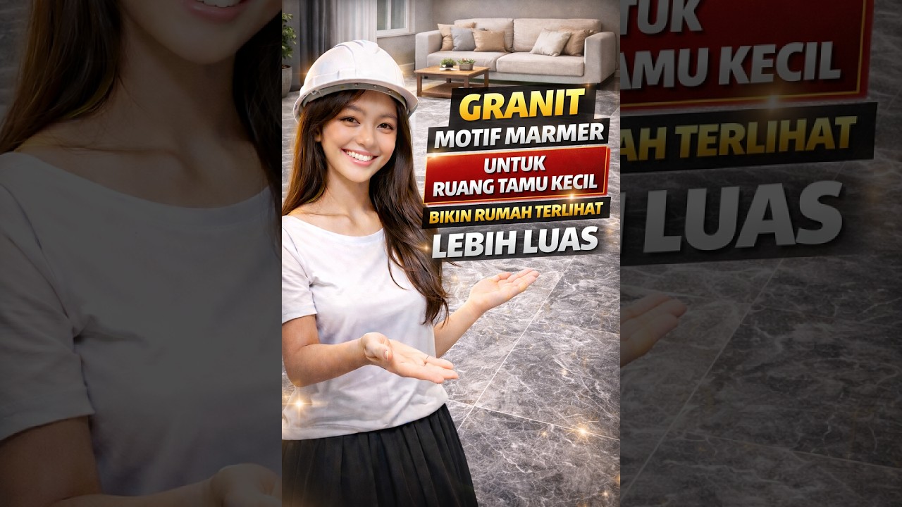 Granit Motif Marmer untuk Ruang Tamu Kecil, Bikin Rumah Terlihat Lebih Luas