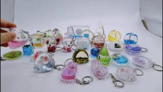 EGL523 perfume bottle shape liquid keychain screenshot 5