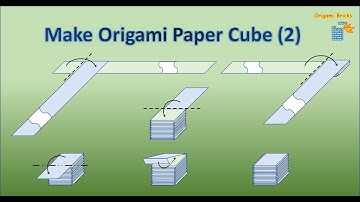 How to Make 3D Origami Paper Cube for Origami Bricks (2) | Origami Bricks and Tiles