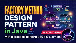 Information Factory Method Design Pattern in Java | Practical Banking Liquidity Example | STOP TIGHT COUPLING! Update