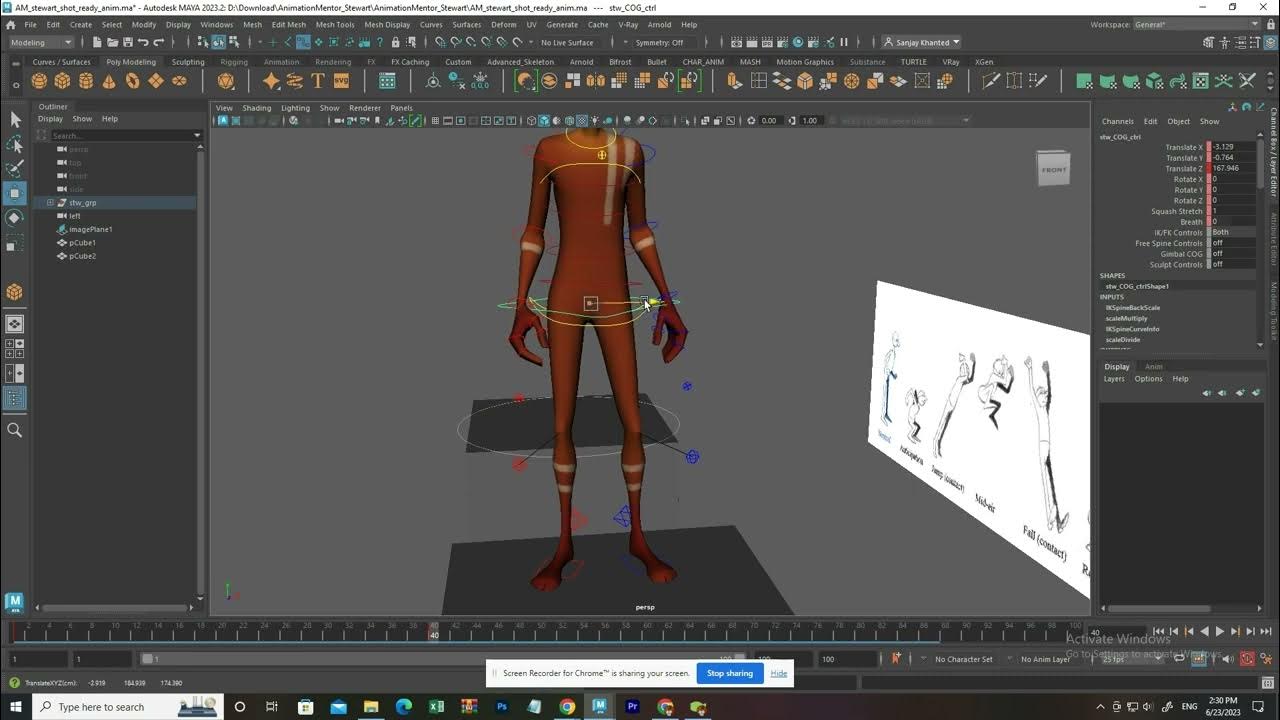 Maya character animation jump youtube
