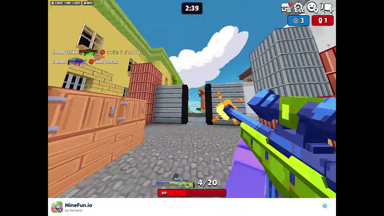 MINEFUN.IO-Play Online Poki Game play | Funny Moments | Gaming videos | GujjarGamer47