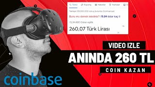 VİDEO İZLEYEREK ANINDA 260TL KRİPTO PARA KAZAN! Coinbase Earn Ücretsiz Token Quiz Cevapları | BEDAVA