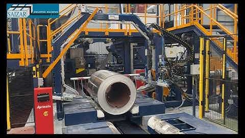 Circumferential automatic strapping machine for aluminium coils