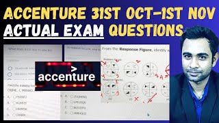 Accenture 31 October1 Nov Actual Questions | Accenture Exact Exam Questions