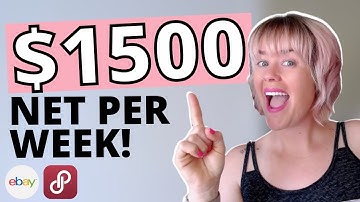 How many Listings A DAY Should You List to Make $1500 NET a Week Selling On Ebay & Poshmark?