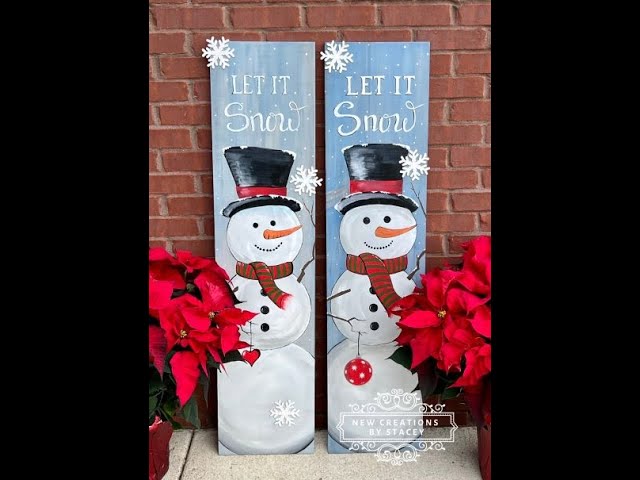 Winter Welcome Snowman Sign, Snowman Sign, Vertical Front Door