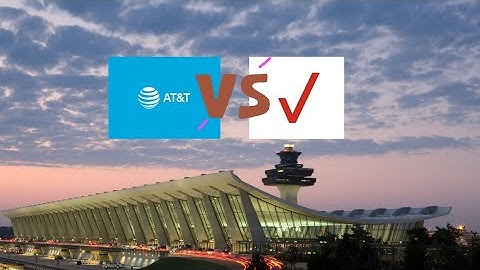 AT&T VS Verizon |  IAD Airport, VA | Cellular Network Speed Testing at the terminal Delta airlines