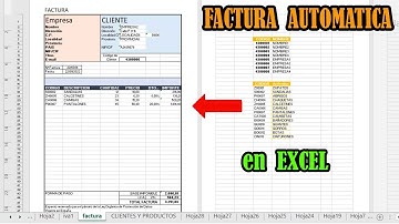 CREAR FACTURA AUTOMATICA en EXCEL