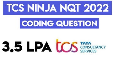 ✅TCS Ninja Coding Questions with Answers🔥 | TCS NQT Coding Questions 2022 | Programming Questions
