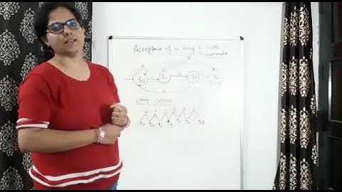 Acceptance of a String in Finite Automata