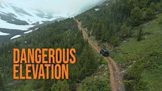 Dangerous Elevation | Jeep Gladiator VS. Steep Mountain Road in Snow Storm