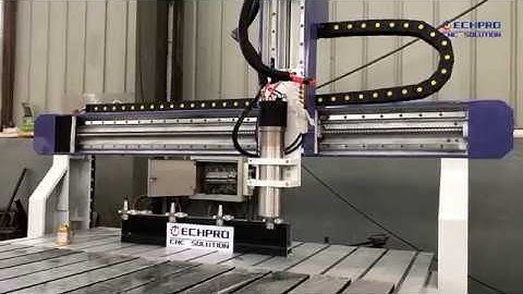 Small CNC Router tools change test video