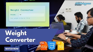 Weight Converter | HTML CSS JavaScript Project