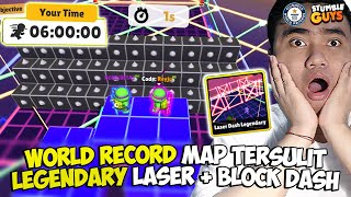 AKHIRNYA AKU BERHASIL WORLD RECORD DI MAP LEGENDARY LASER DASH TERSULIT DI STUMBLE GUYS?!