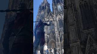 This Elden Ring Knight Cosplay Fought The Wind... And Won Cologne Cathedral Showcase
