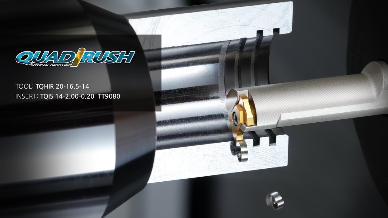 Precise Internal Shallow Grooving with Creative 4cutting Edge Insert