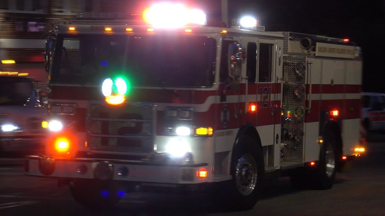 Earleigh Heights Volunteer Fire Company Engine 121 & Medic 12 Responding