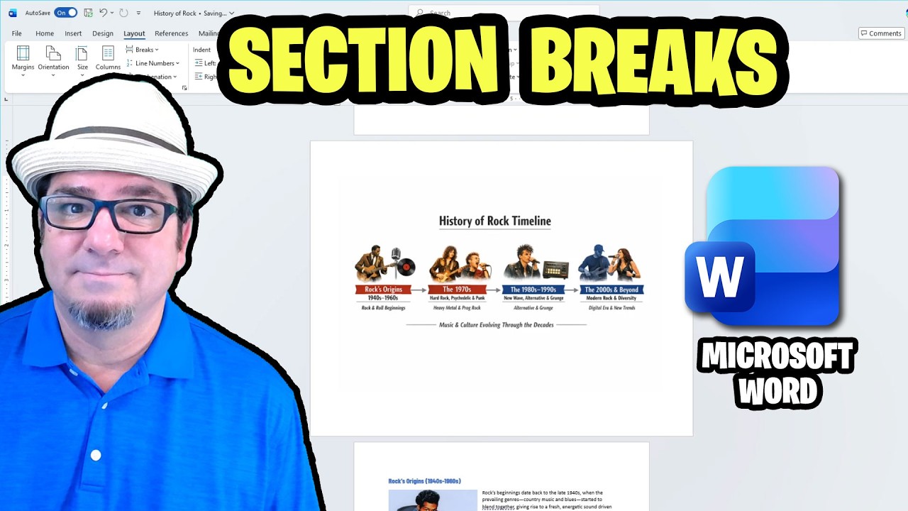How to Use Section Breaks in Microsoft Word - YouTube